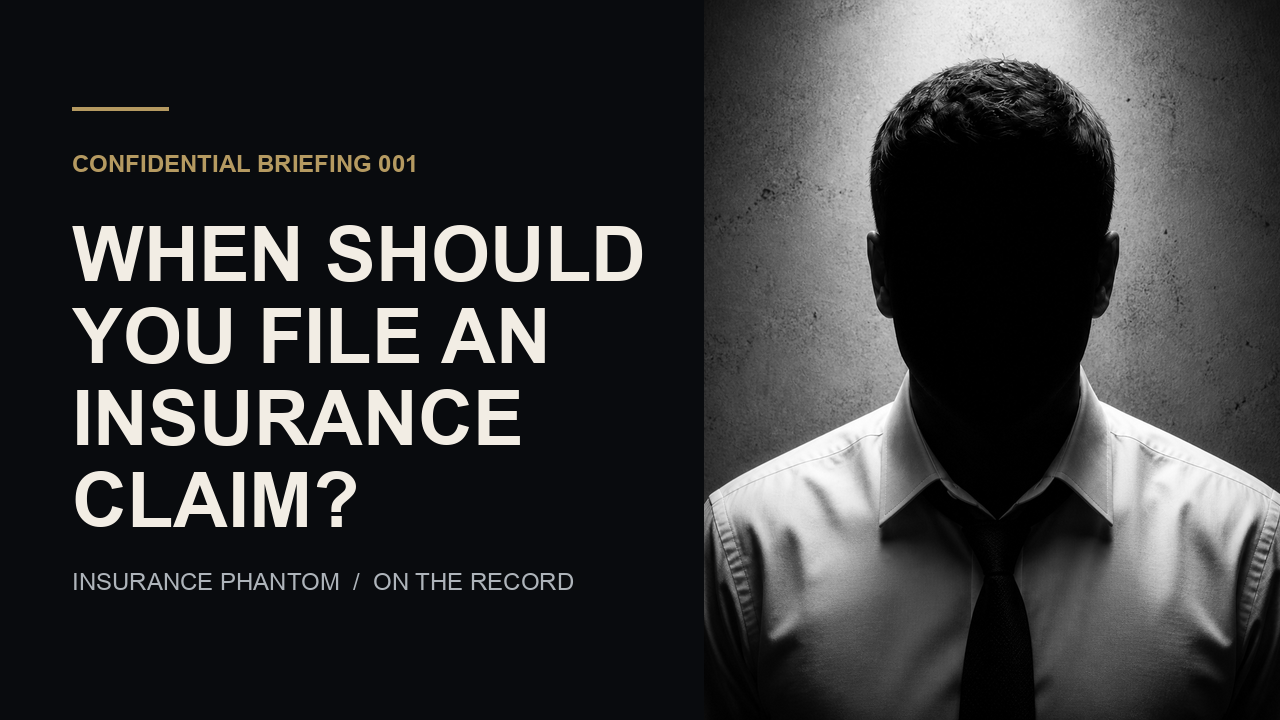When Should You File an Insurance Claim?